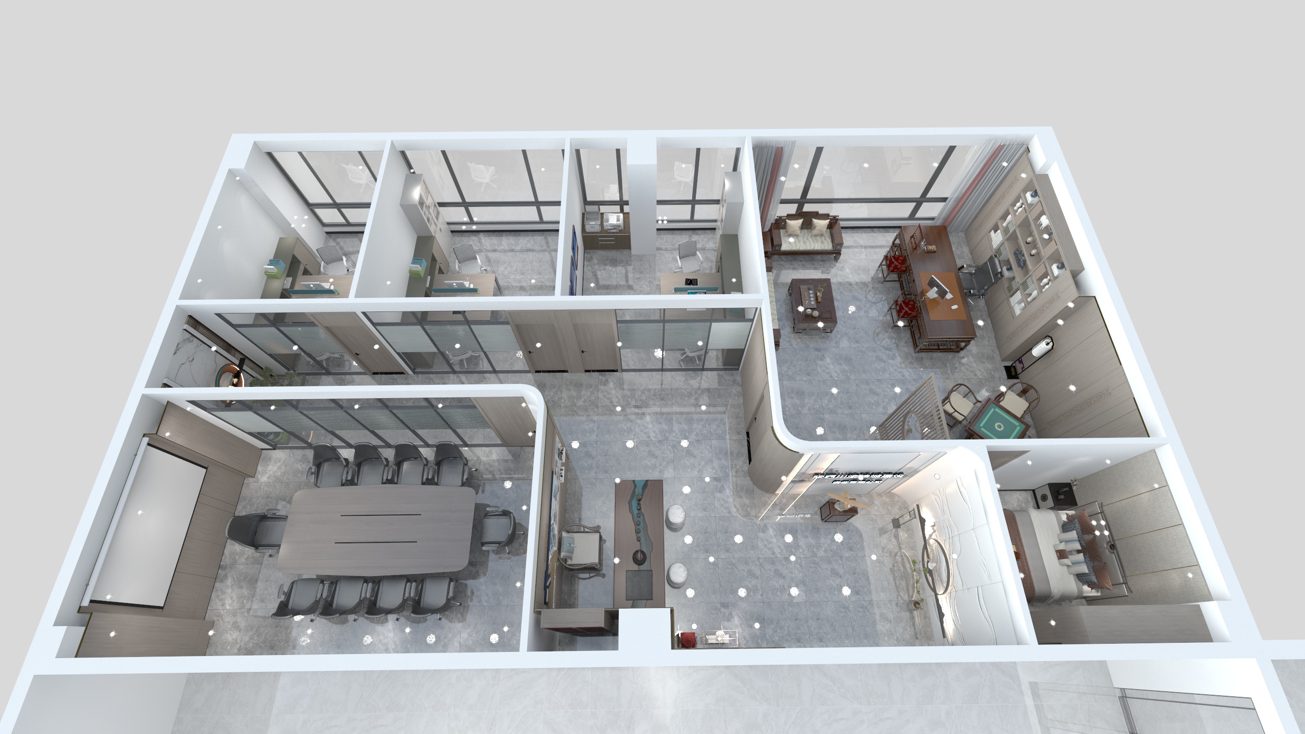 漫希____-搜宝中心办公室-装修设计方案