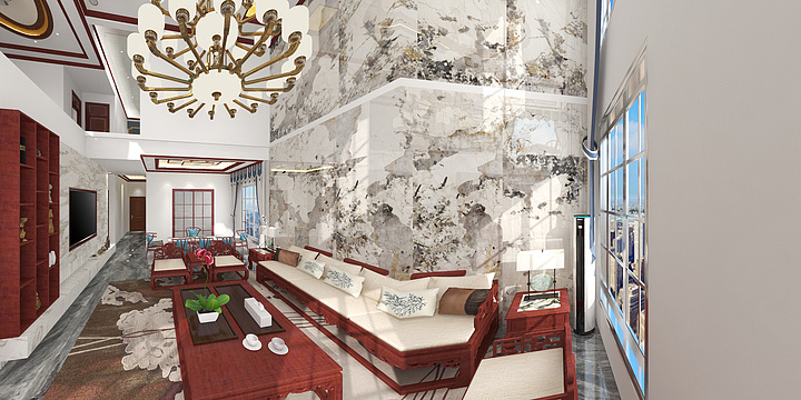华驰装饰创意设计总监-砖塘梅子塘李总豪宅-装修设计方案