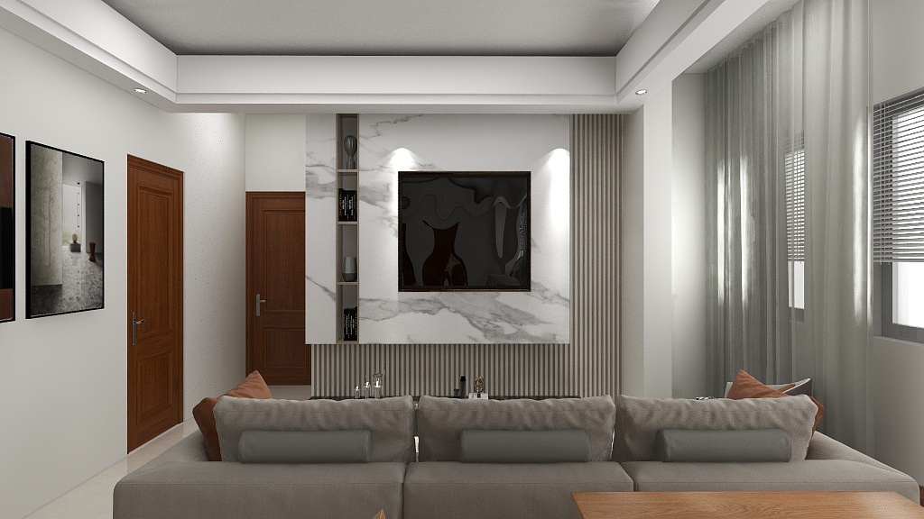 线粒体126-瑞和园89.50㎡B户型3室2厅1卫-装修设计方案