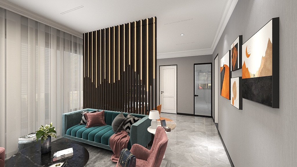 光谷装饰设计-瑞和园89.50㎡B户型3室2厅1卫-装修设计方案