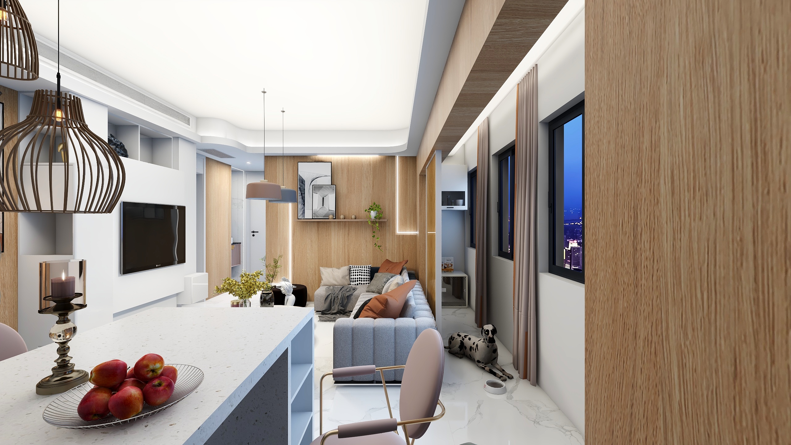 酋长al88-瑞和园89.50㎡B户型3室2厅1卫-装修设计方案