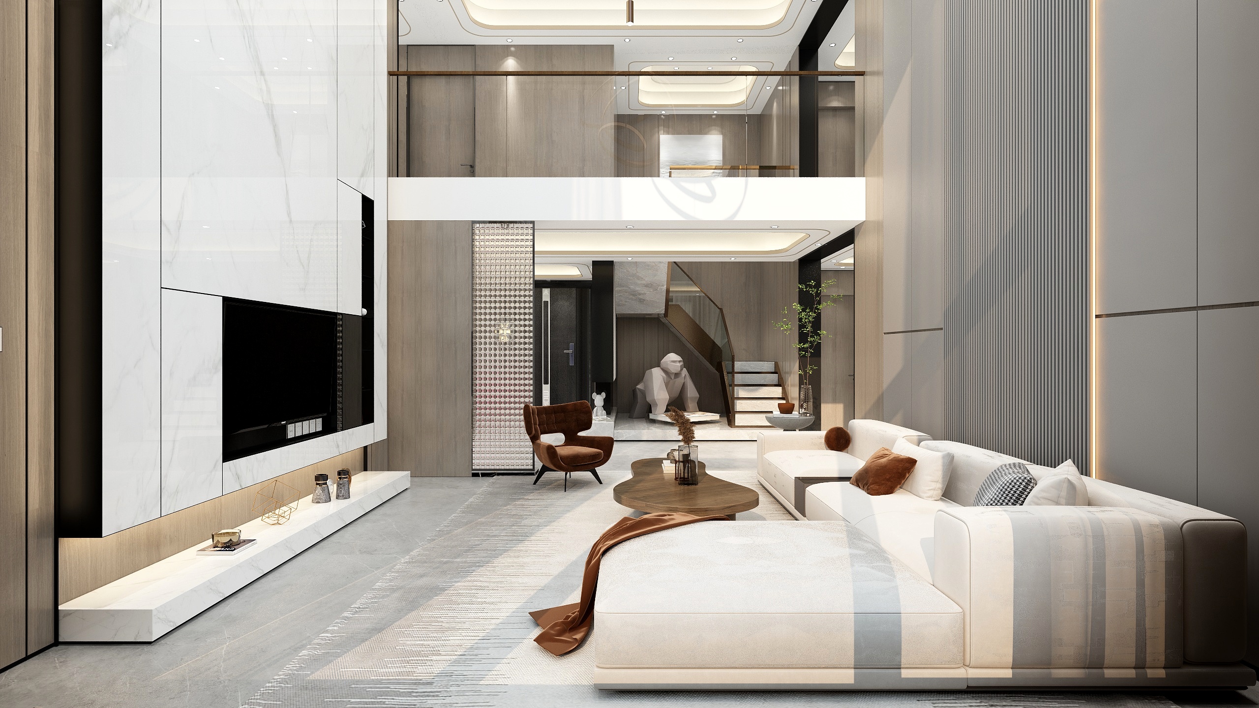 一个黄設計-2层别墅户型-装修设计方案