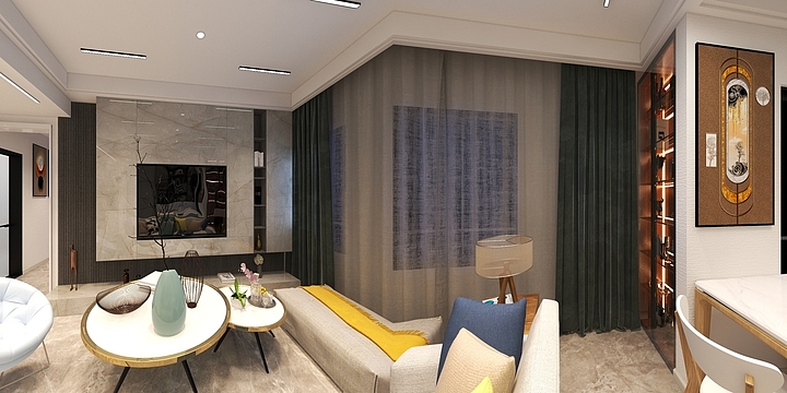 肖凯-瑞和园89.50㎡B户型3室2厅1卫-装修设计方案