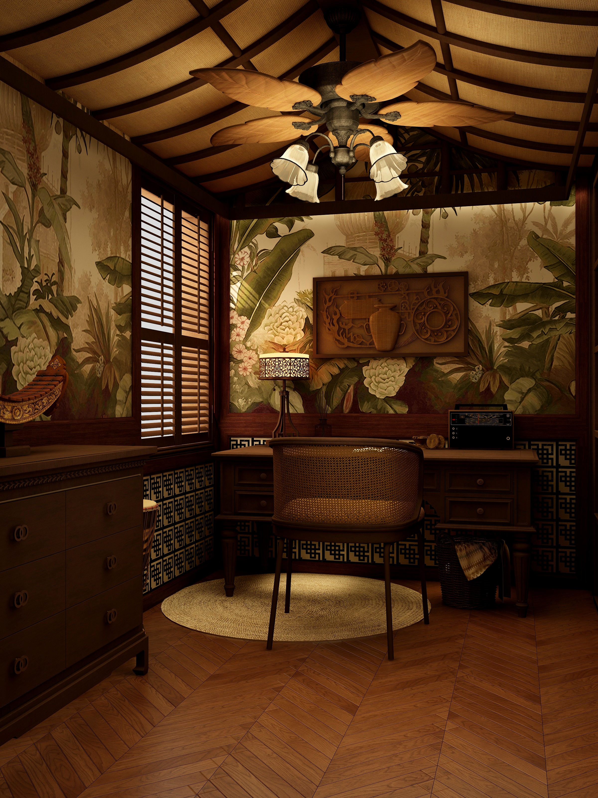 CXHchengxinghu-小户型东南亚风格设计-装修设计方案