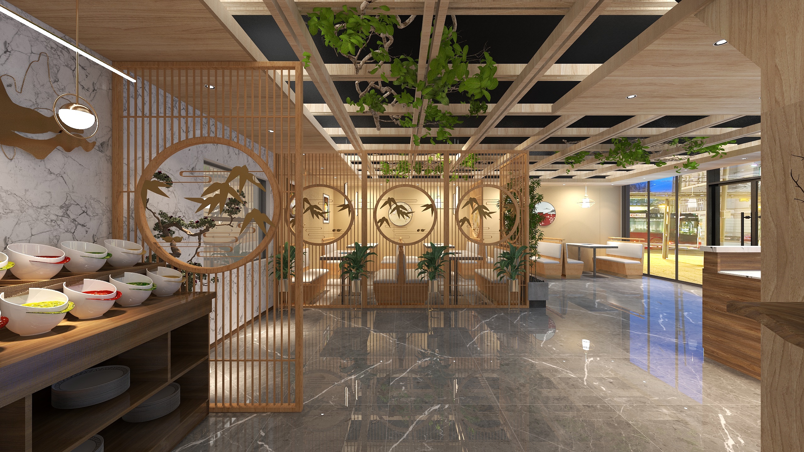 鲜云洲-花溪羊肉火锅A装修效果图