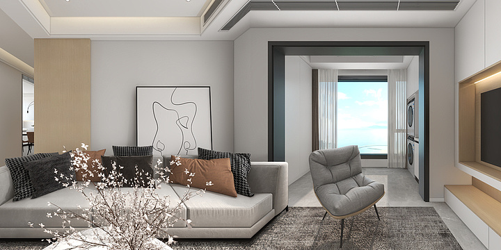 欧品设计-张先生效果图-装修设计方案