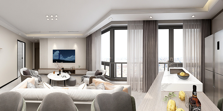 韩康康-瑞和园89.50㎡B户型3室2厅1卫-装修设计方案