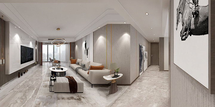 居宁设计-阳光花园121户型效果品鉴王鋆18064230008-装修设计方案