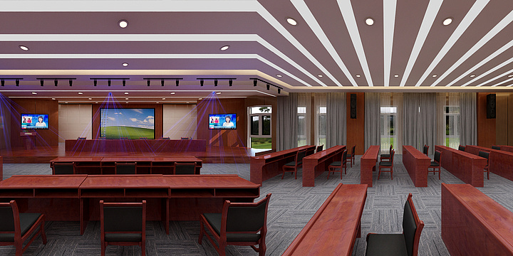 宁夏筑尺设计有限公司01-多功能厅.dwg-装修设计方案