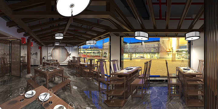 134****3397YzQT-柒喜门火锅店-装修设计方案