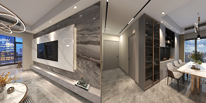 YL3824078715-万象华府126-现代轻奢-装修设计方案