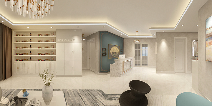 昊昱装饰田博-美容院-装修设计方案