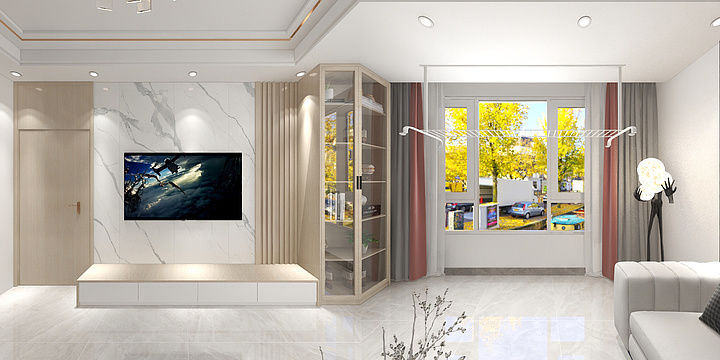 半平方装饰-承德世纪城.dwg-装修设计方案