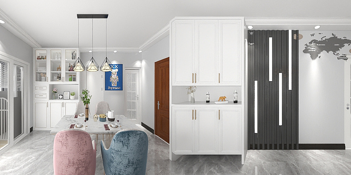 杰森设计定制-瑞和园89.50㎡B户型3室2厅1卫-装修设计方案