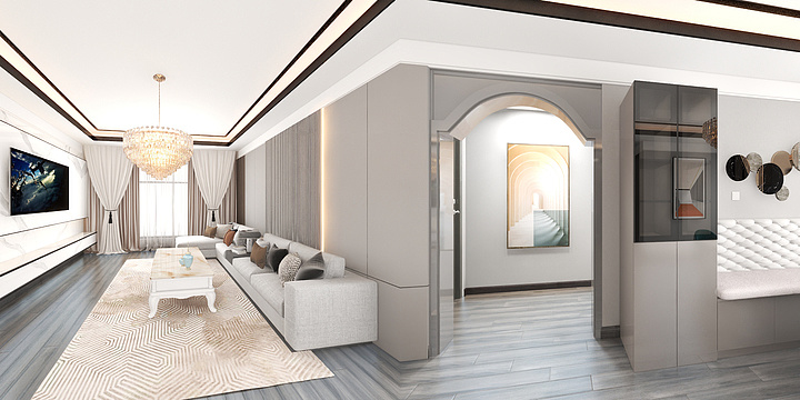 金钻全案设计-照夜白成效果图已确认户型不符-装修设计方案