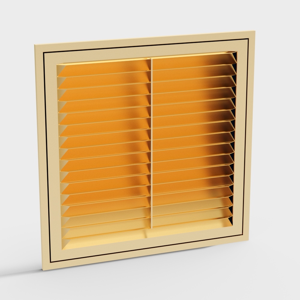 新中式空调出风口3D模型