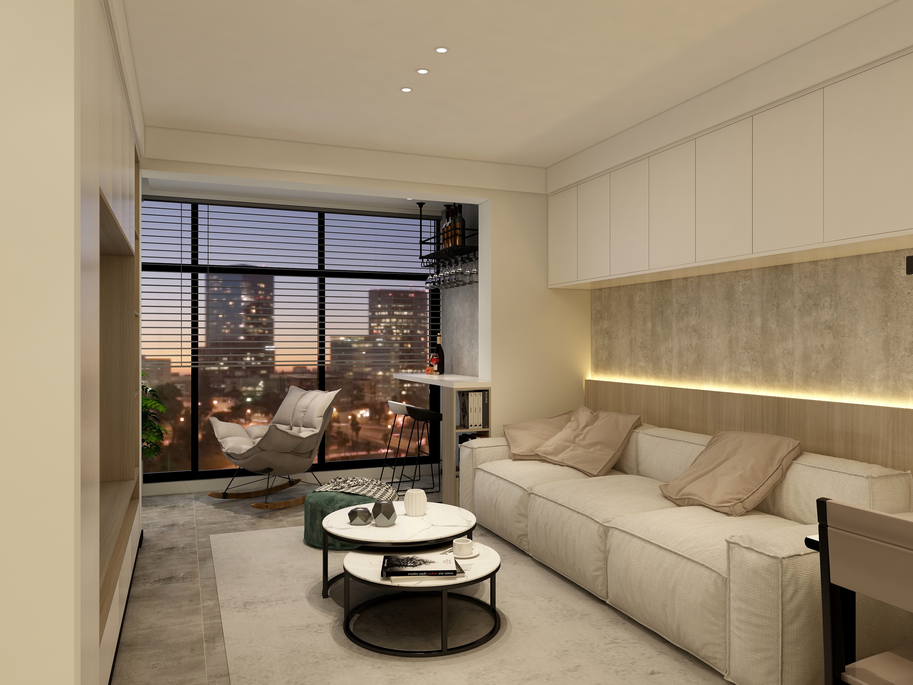 做点儿小设计-81m²温馨三室装修效果图