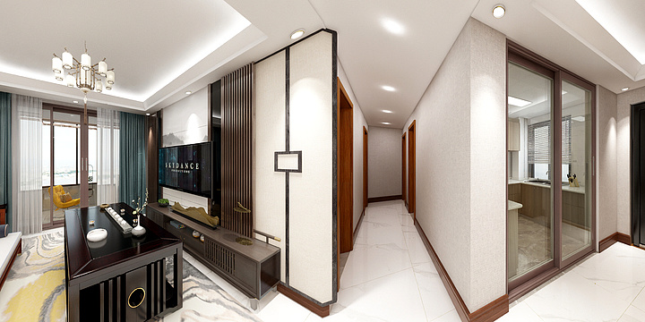 HMG深化设计-保利城99平米户型-装修设计方案