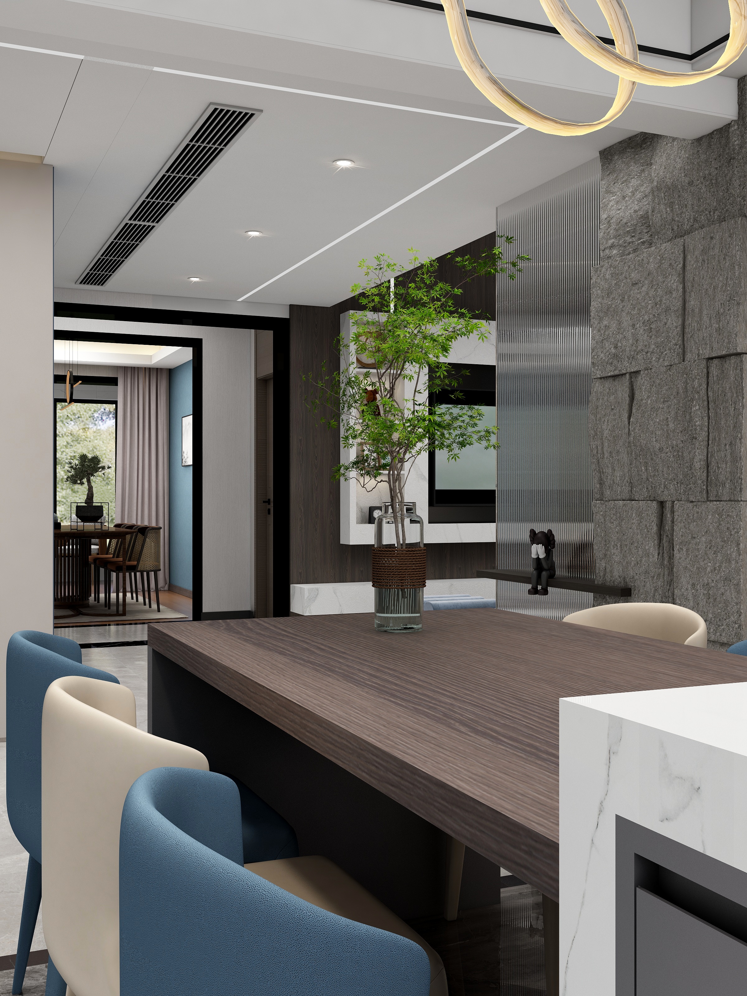 李媛媛-万山华府-现代轻奢I350平两层别墅-装修设计方案