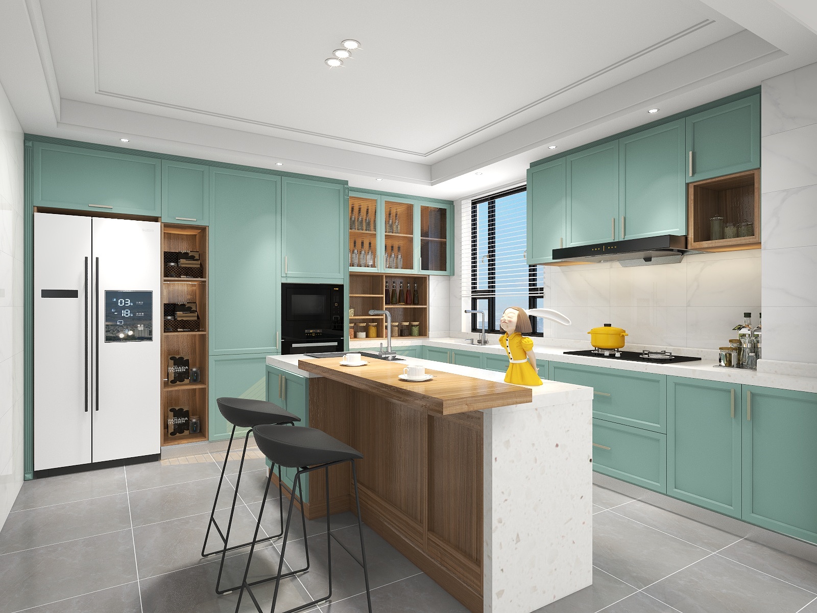 仇军-简约厨房全案设计—Dseignby仇军-装修设计方案