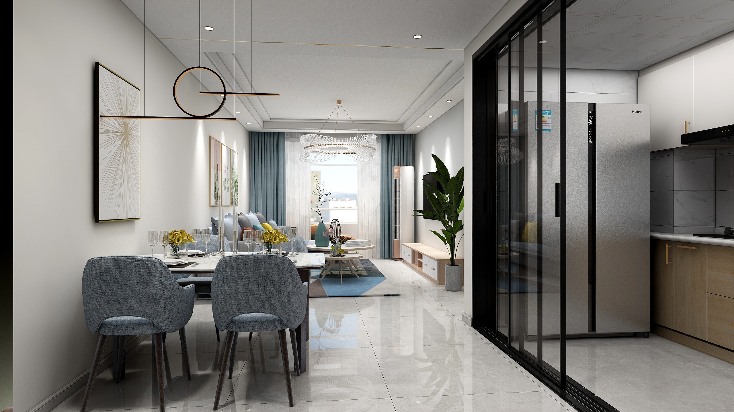 柒度-Design-上海公馆17-1-2603-装修设计方案