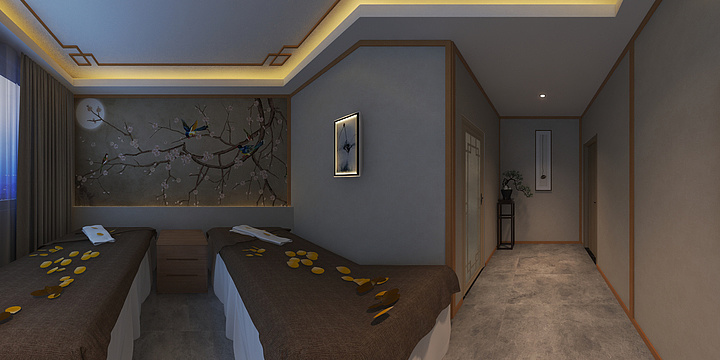 紅魚-按摩足浴-装修设计方案