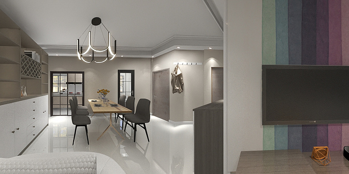 凸凸不是秃秃-现代简约风五口-装修设计方案