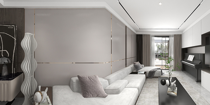 彩虹12-世贸香颂-后现代-装修设计方案