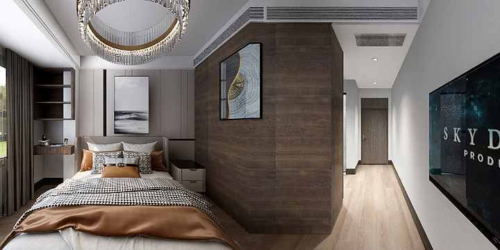 阴雨天的云-D06户型98㎡11栋1-1筒灯-装修设计方案