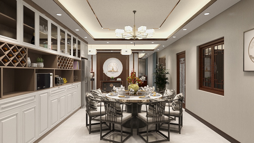 Skip2MyLou-新中式客餐厅1.dwg-副本-副本-装修设计方案