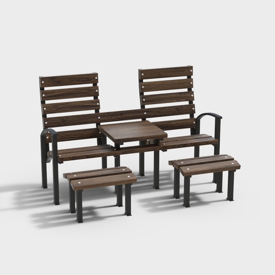 Modern dark outdoor chairs