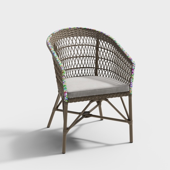 Modern rattan outdoor chair