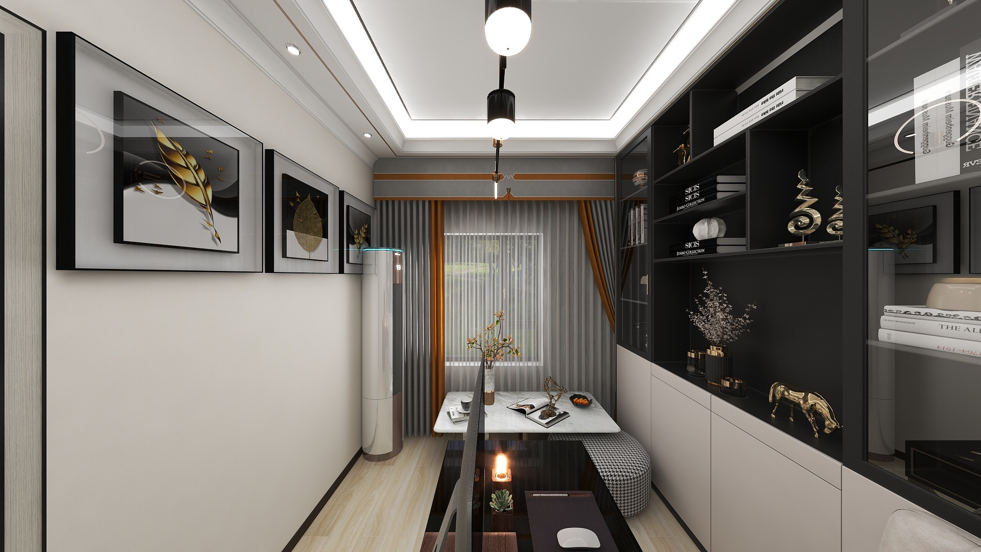 花好月圆爱巢-简约清奢三居设计图-装修设计方案