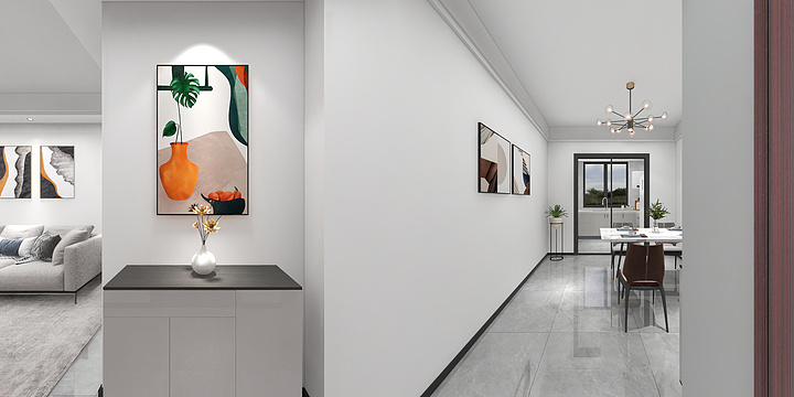 吴明慧-【现代简约】99㎡-香溪美庭-设计-装修设计方案