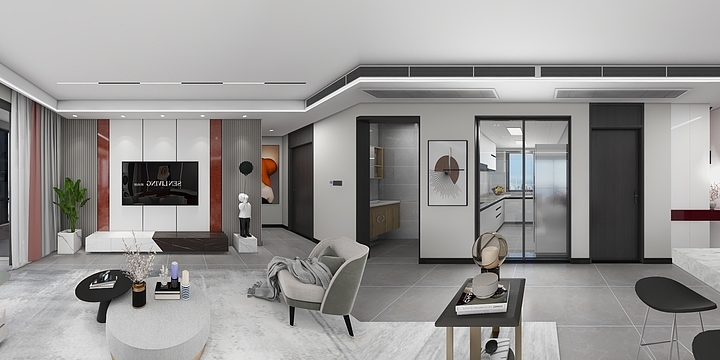 范军鹏-紫薇大都会140平米-装修设计方案