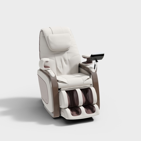 Modern Massage Chair 3D Model with Arms