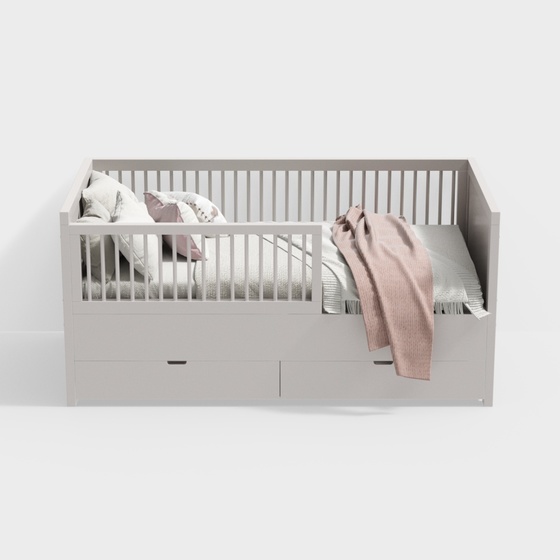 Scandinavian Cribs,beige