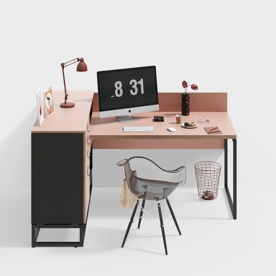 Modern Desk Sets,Desk & Chair Sets,pink