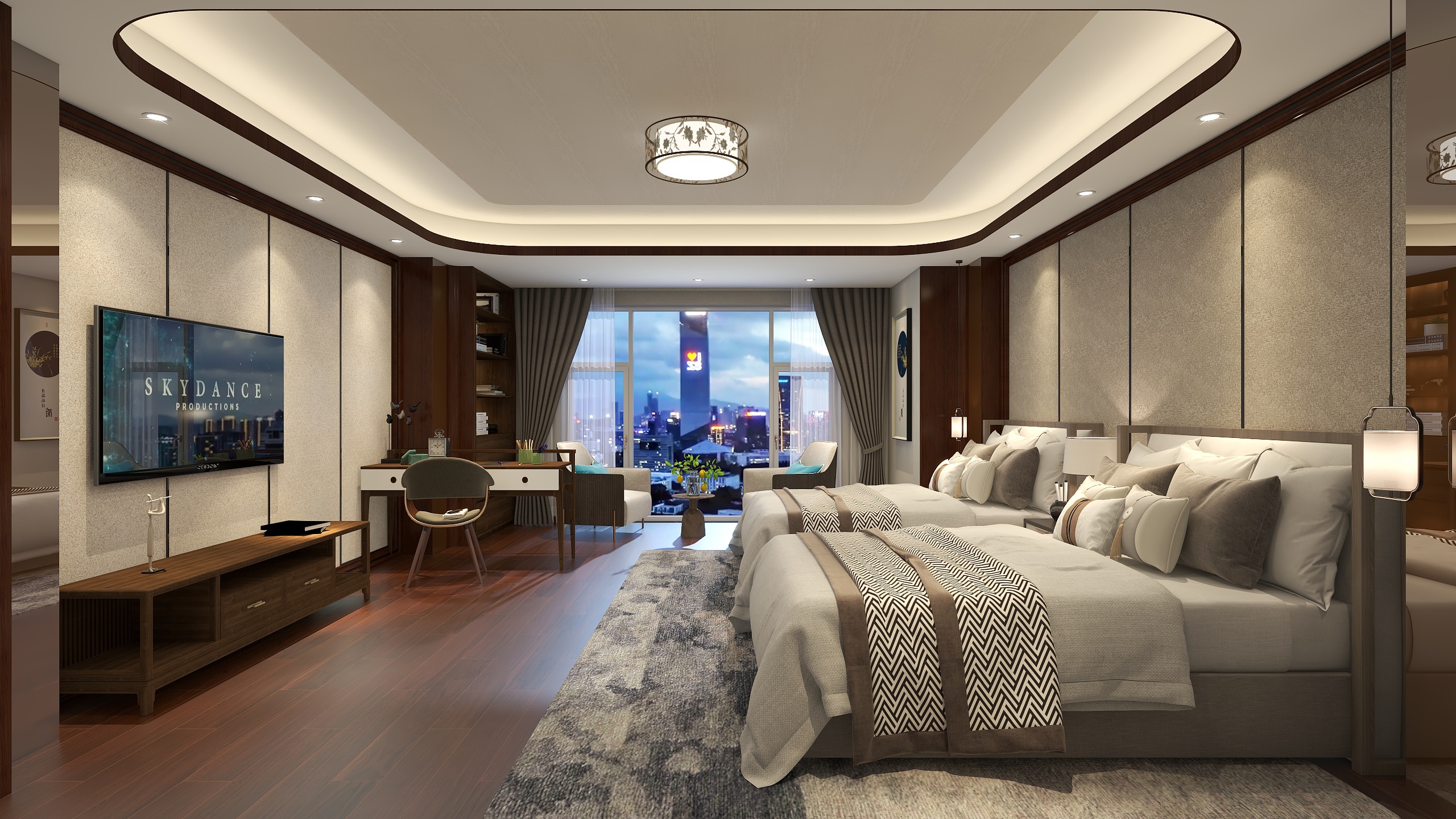 海荟通设计空间-50平酒店客房-装修设计方案