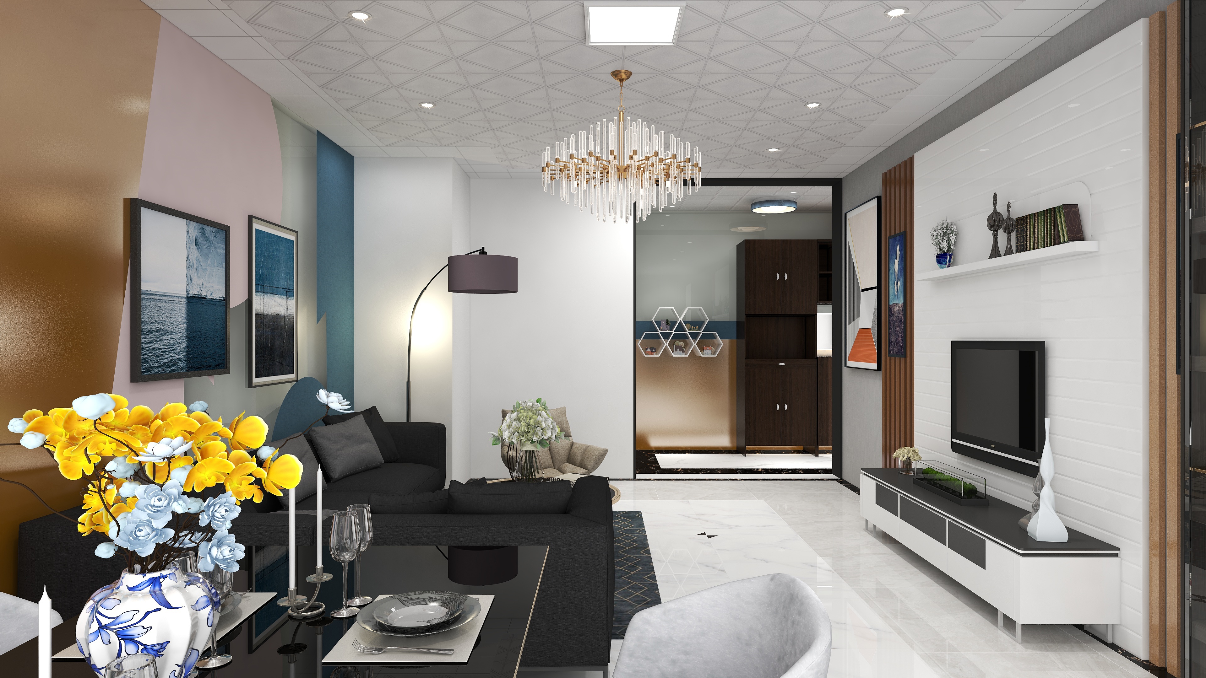 好想吃不胖ya-客餐厅-装修设计方案