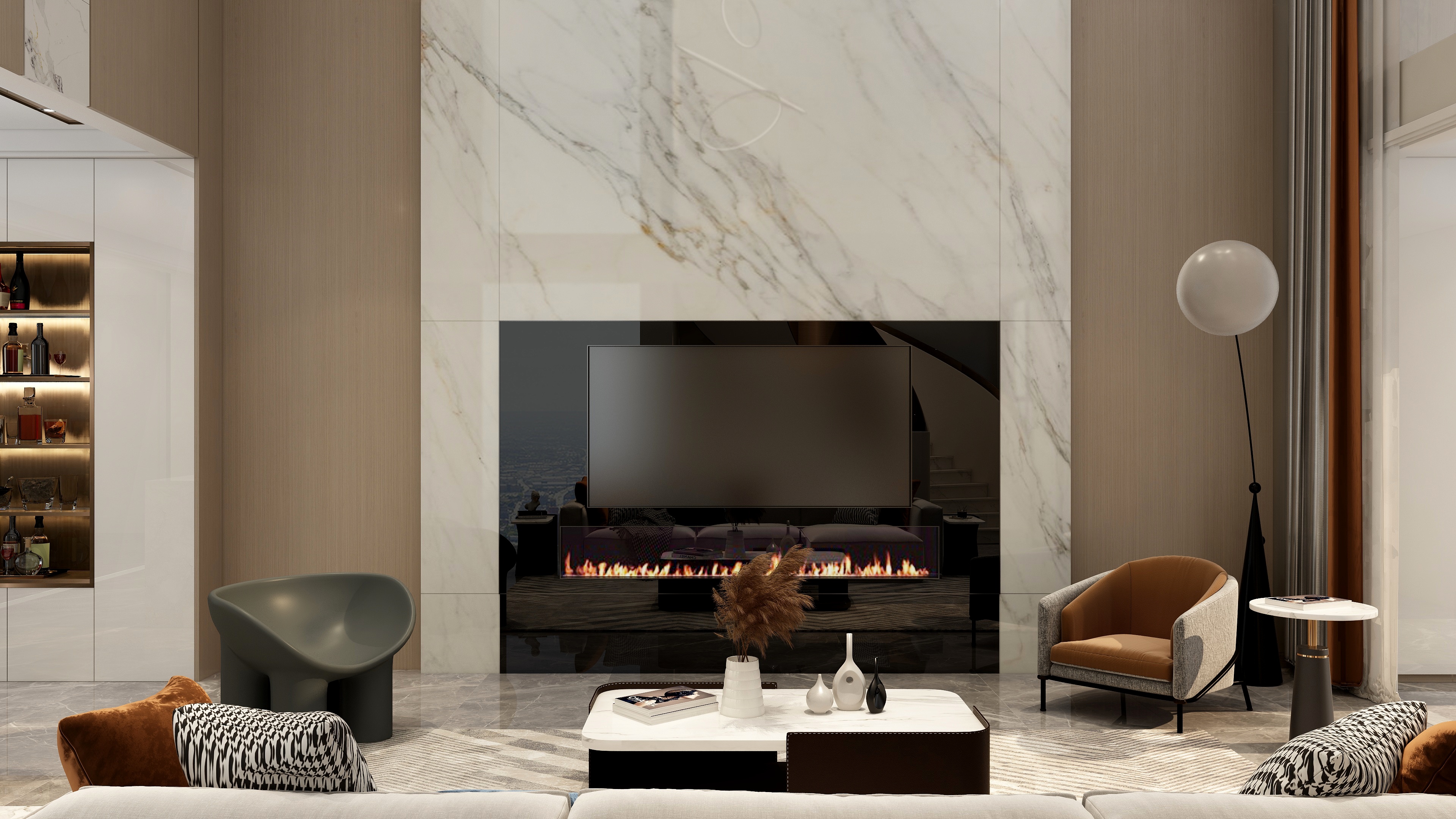 连瑞雪-轻奢别墅4层460m²装修效果图