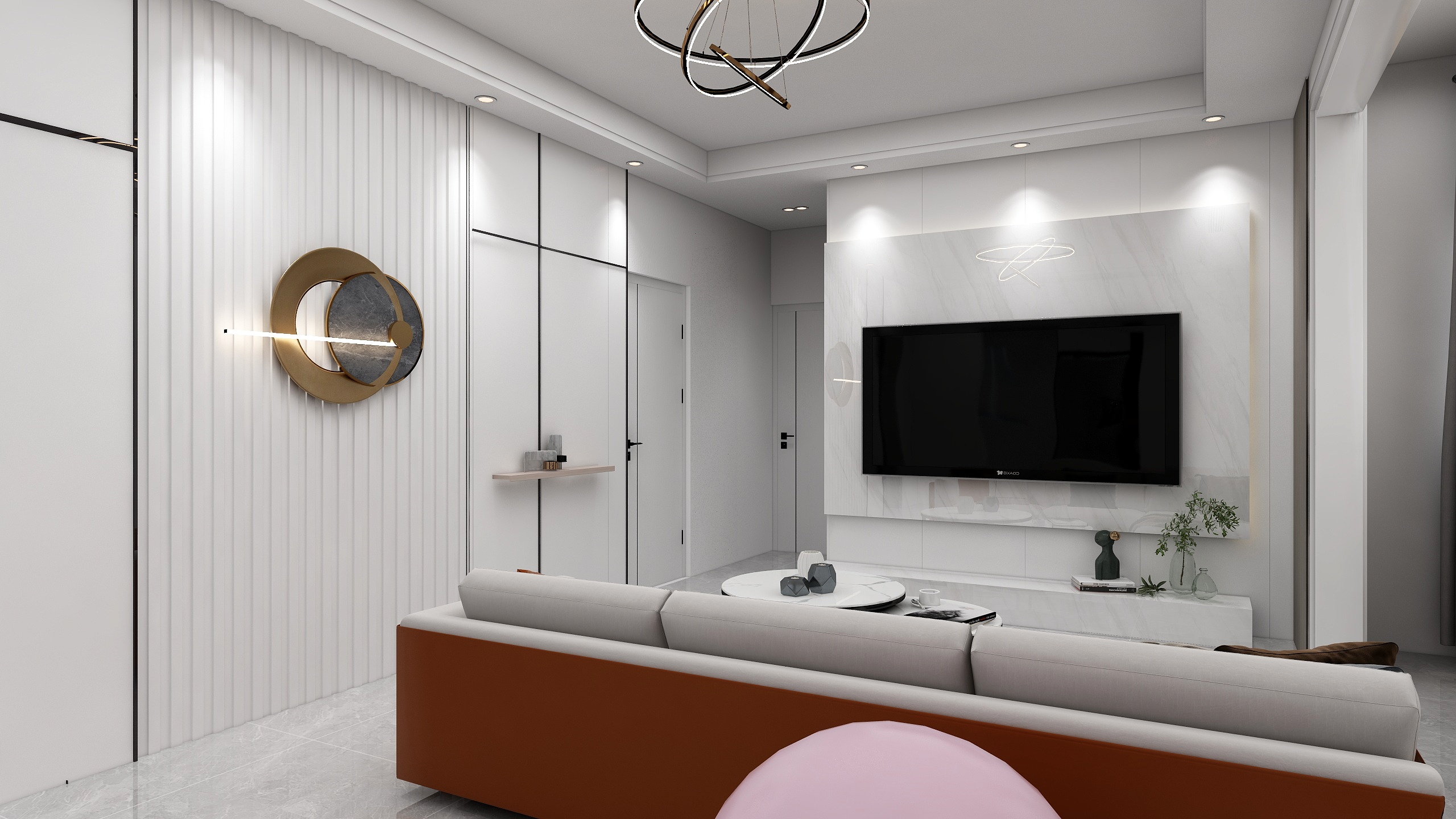 JZLBLD-瑞和园89.50㎡B户型3室2厅1卫装修效果图