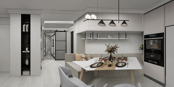 刘松君-吴中路高层住宅设计-装修设计方案