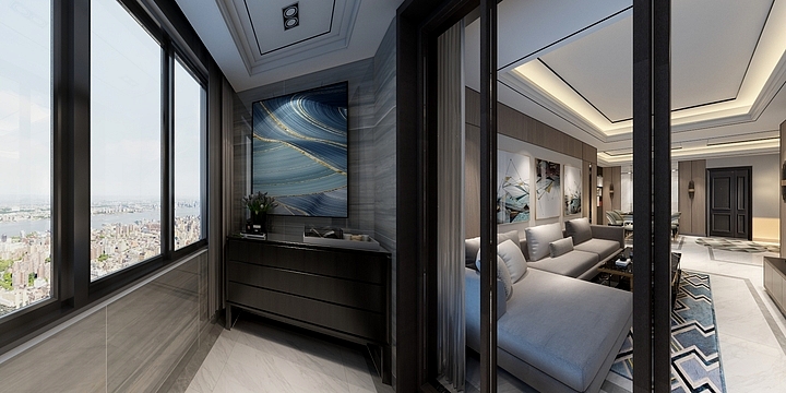 空间全案设计-董映泽-102方现代三居-装修设计方案