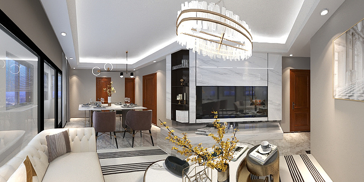 家饰届张-瑞和园89.50㎡B户型3室2厅1卫-装修设计方案