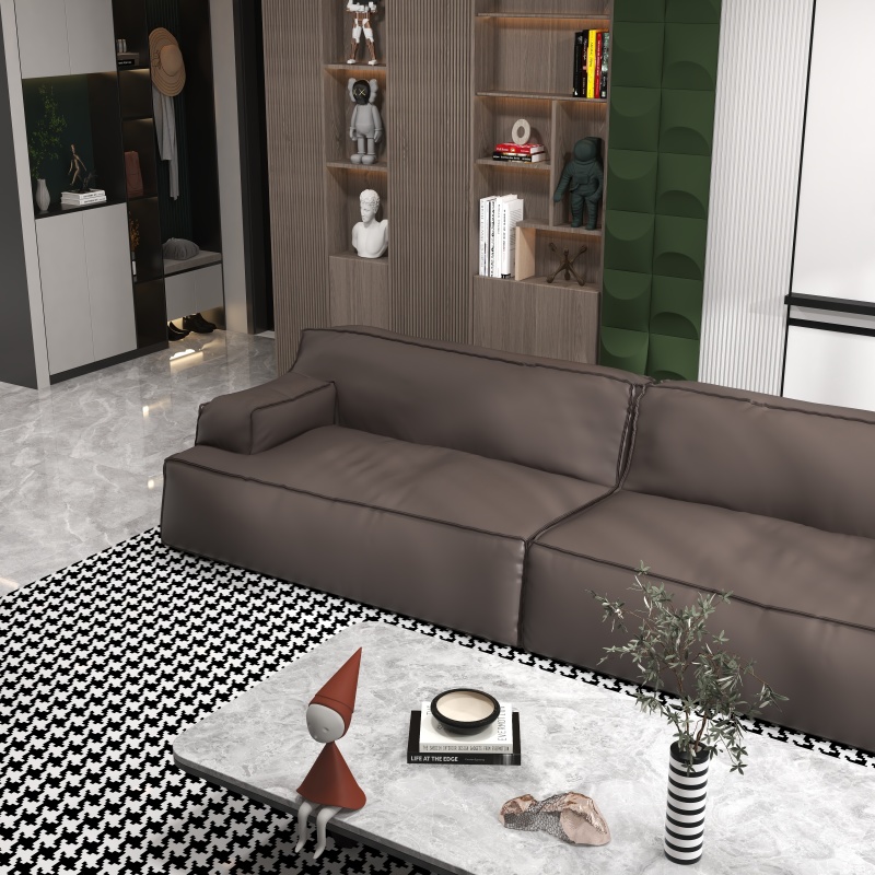 Modern Artistic Living Room with Gray Tone
