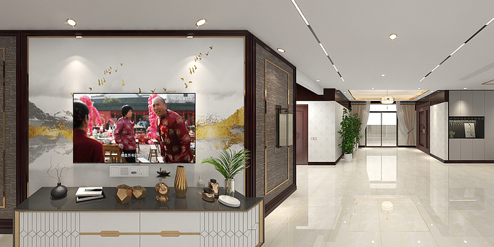 桑美悦家-现代中式别墅-装修设计方案