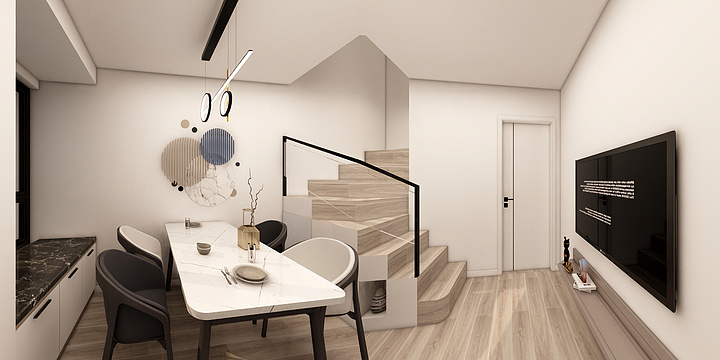 AAA效果图模型-（大华）顶层大阁楼-装修设计方案