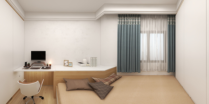 云深时见鹿-瑞和园89.50㎡B户型3室2厅1卫-装修设计方案