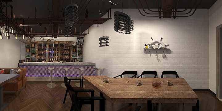 一休丨-酒吧-装修设计方案